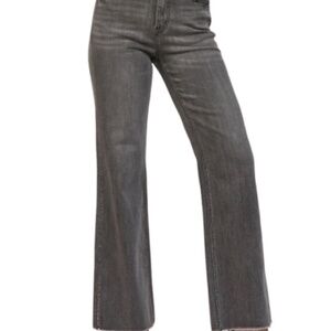 MICA DENIM Dark Grey Super Soft High Rise Wide Leg Jean Women's Size 26